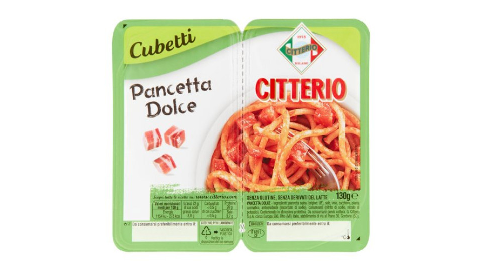 Citterio Cubetti Pancetta Dolce 130 g