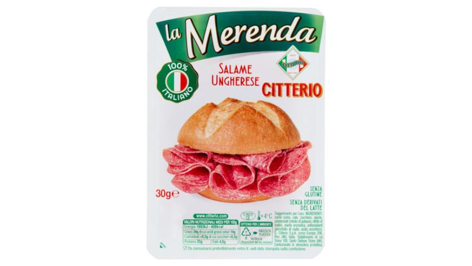 Citterio La Merenda Salame Ungherese 30 g