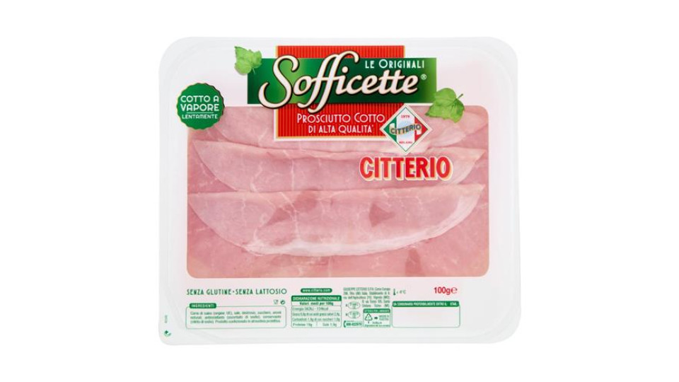 Citterio Sofficette Prosciutto Cotto di Alta Qualità 100 g