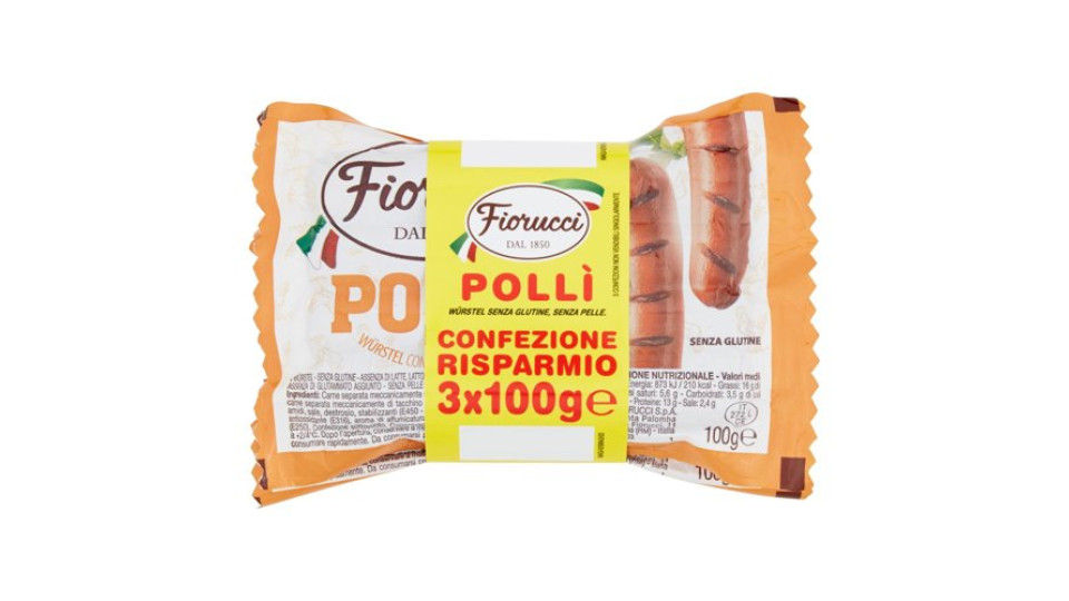 FIORUCCI POLLI WURSTEL 3X100GR