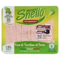 Fesa di tacchino al forno A basso contenuto di grassi Prodotto cotto a base di fesa di tacchino con acqua aggiunta
