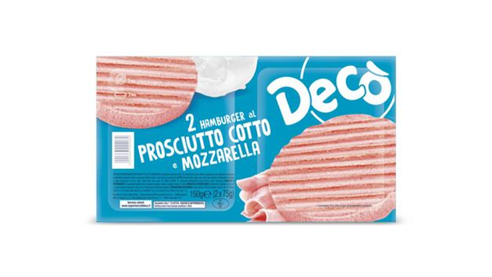 DECO HAMBURGER COTTO/MOZZ.150G