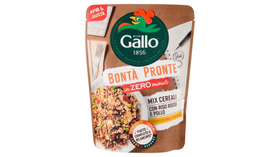 Gallo Bontà Pronte Mix di Cereali con Riso Rosso e Pollo 220 g