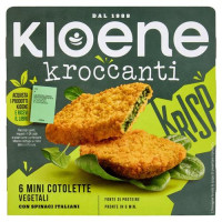 Kioene 6 Minicotolette vegetali, con spinaci italiani 200 g