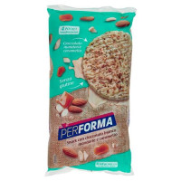 Performa Gallette di Mais con cioccolato bianco mandorle caramello, snack, 4 pocket monodose - 140 g