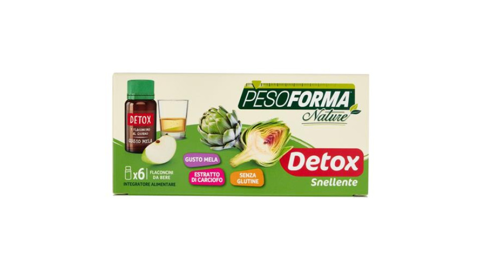 Pesoforma Nature Detox 6 Flaconcini da Bere 60 ml