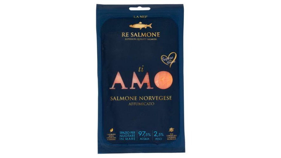 Re Salmone ti Amo Salmone Norvegese Affumicato 50 g