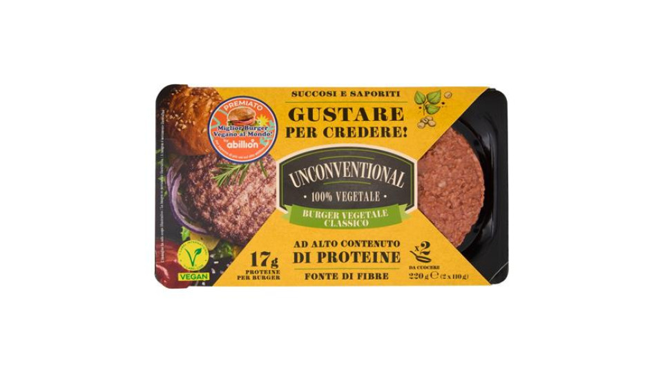 Unconventional Burger 100% Vegetale 2 x 110 g