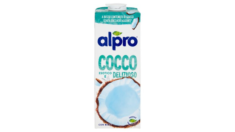 ALPRO Cocco Classico, Bevanda al Cocco 100% vegetale con vitamine B2, B12 e D, 1 L
