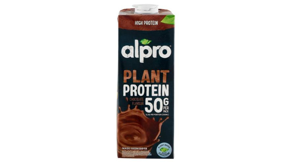 ALPRO Protein 50g Bevanda Vegetale Proteica alla Soia, Senza Lattosio, Gusto Cioccolato, 1l