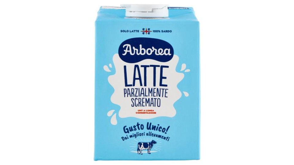 Arborea Latte Parzialmente Scremato UHT a Lunga Conservazione 500 ml