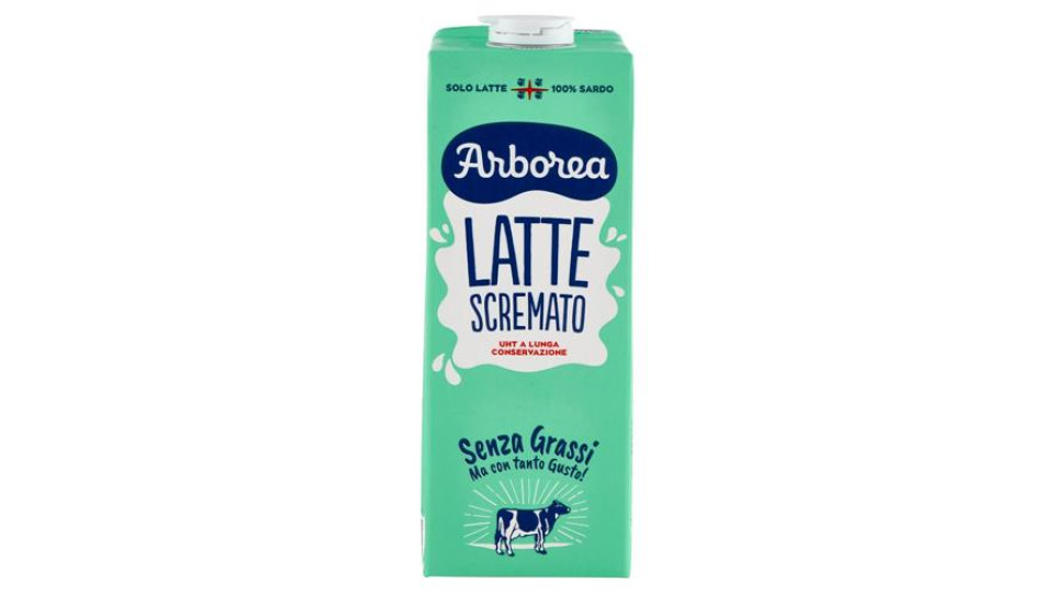 Arborea Latte Scremato UHT a Lunga Conservazione Senza Grassi 1000 ml