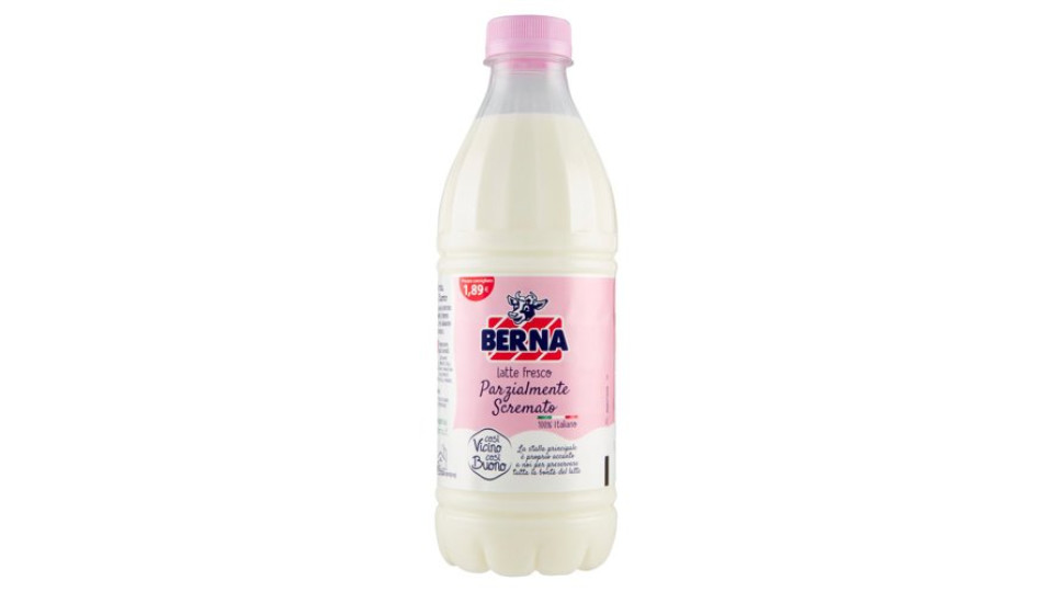 Berna Latte Fresco Parzialmente Scremato 1000 ml
