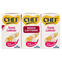 Chef Panna Senza Lattosio 3 x 125 ml