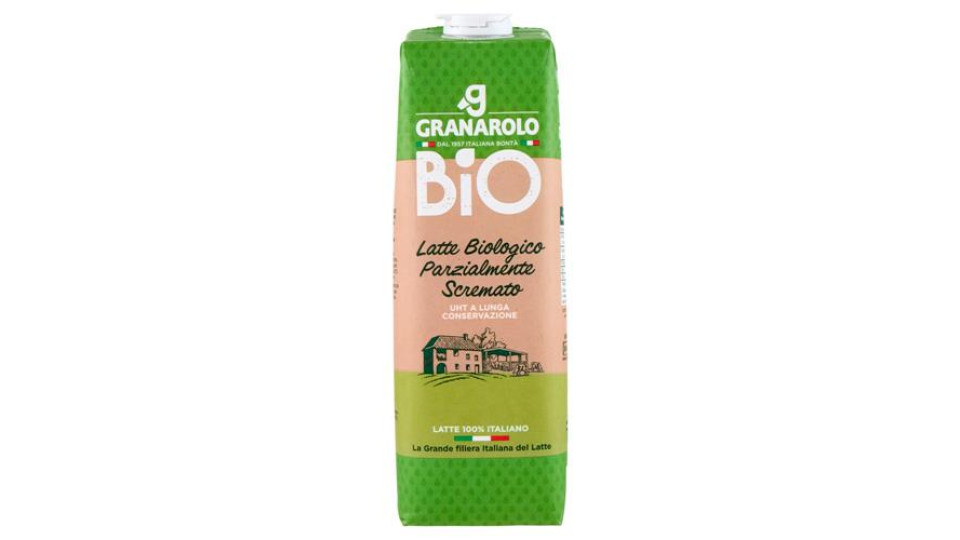 Granarolo Bio Latte Biologico Parzialmente Scremato UHT a Lunga Conservazione 1 L