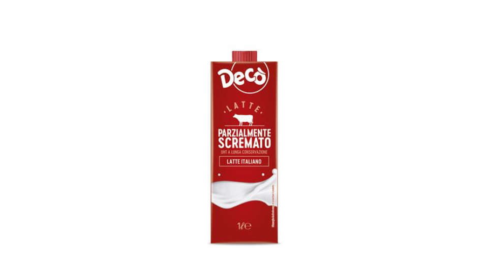 Latte parzialmente scremato UHT Decò 1lt