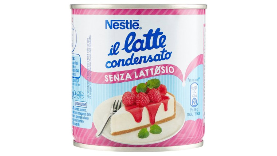 NESTLÉ il Latte Condensato Senza Lattosio Latte concentrato zuccherato senza lattosio latta 387 g