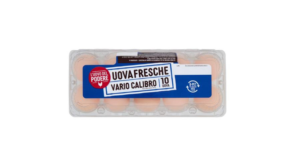 le Naturelle 10 Uova Fresche da Allevamento a Terra 500 g
