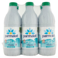 parmalat Magro con Gusto con Vitamina D Latte Scremato 100% Latte d'Italia 6 x 1000 ml