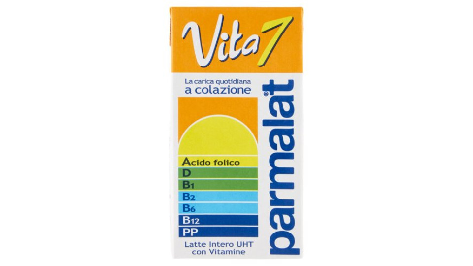 parmalat Vita 7 Latte Intero UHT con Vitamine 500 ml