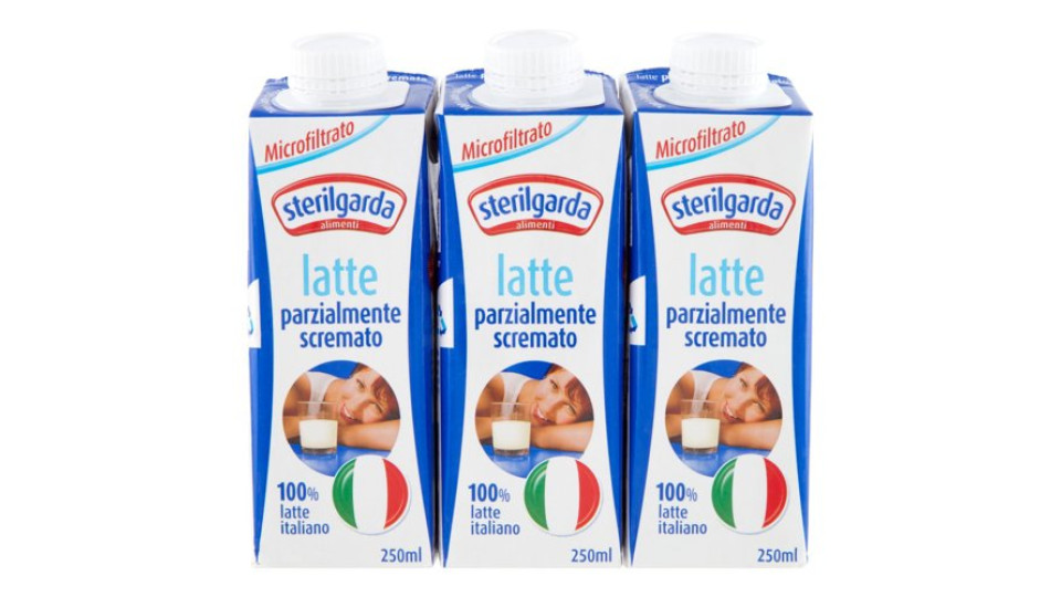 sterilgarda latte parzialmente scremato Microfiltrato 3 x 250 ml