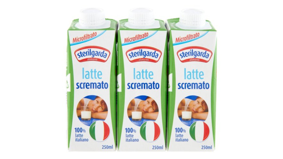 sterilgarda latte scremato Microfiltrato 3 x 250 ml