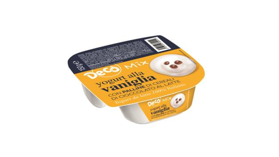 Decò Yogurt alla vaniglia con palline di cioccolato al latte