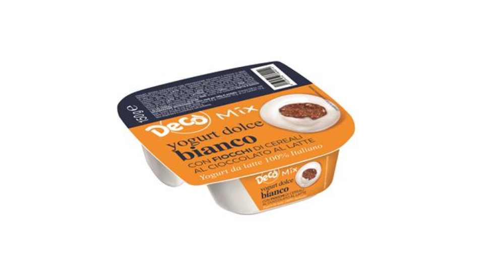 Decò Yogurt bianco dolce con fiocchi di cioccolato al latte