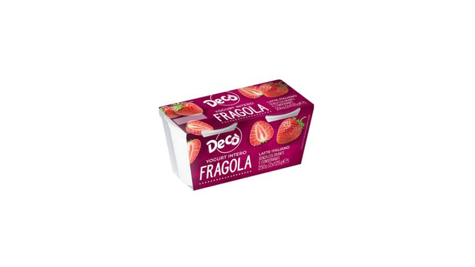 Decò yogurt intero alla fragola