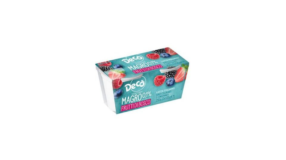 Decò yogurt magro ai frutti di bosco