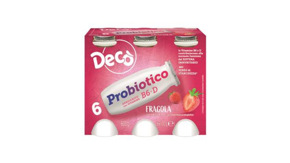 Decò yogurt probiotico fragola