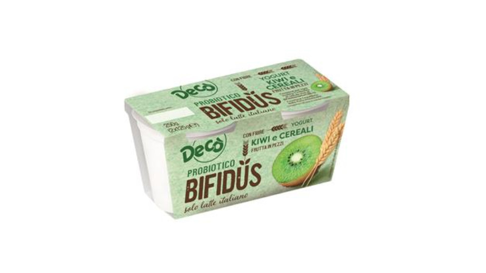 Decò yogurt probiotico kiwi/cereali