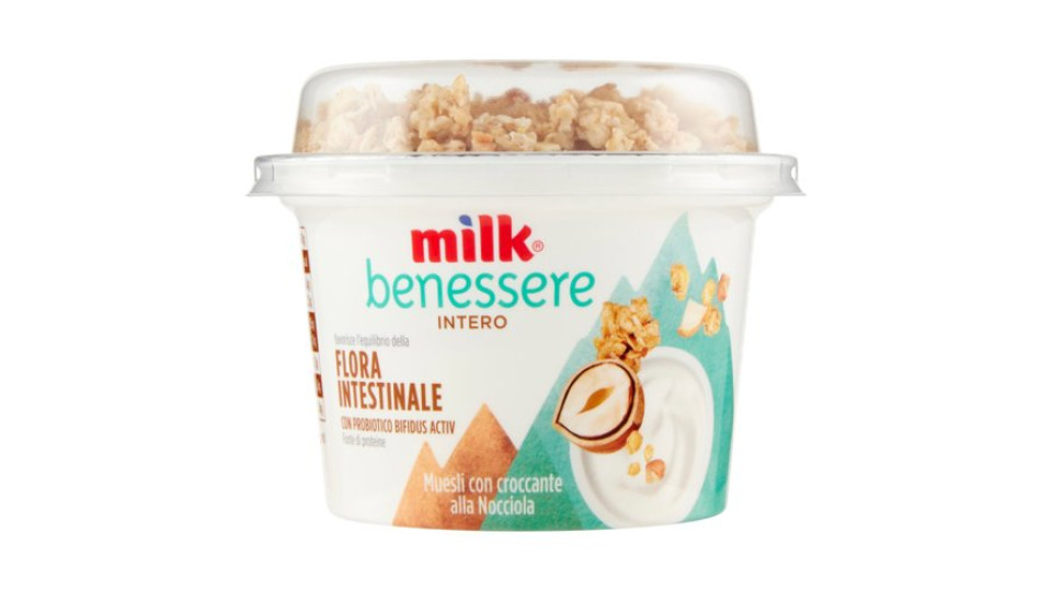 Milk benessere Intero Muesli con croccante alla Nocciola 150 g