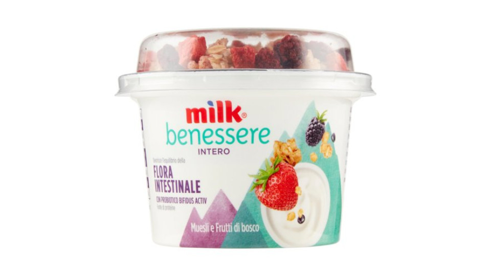 Milk benessere Intero Muesli e Frutti di bosco 150 g