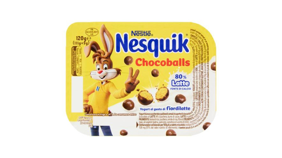 NESQUIK Chocoballs Yogurt al Gusto di Fiordilatte 120 g