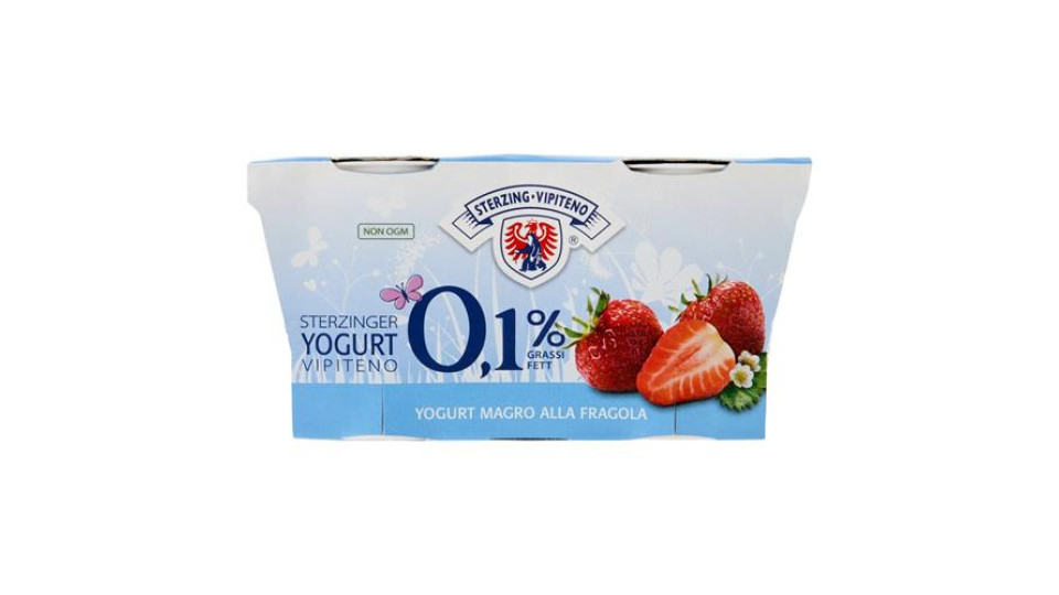 Sterzing Vipiteno 0,1% Grassi Yogurt Magro alla Fragola 2 x 125 g