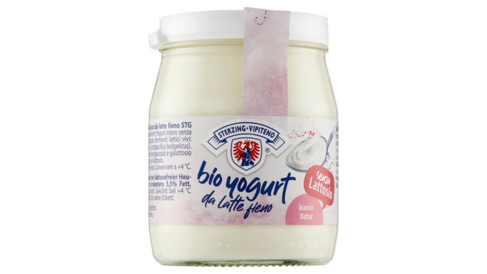 Sterzing Vipiteno bio yogurt da latte fieno bianco senza Lattosio 150 g