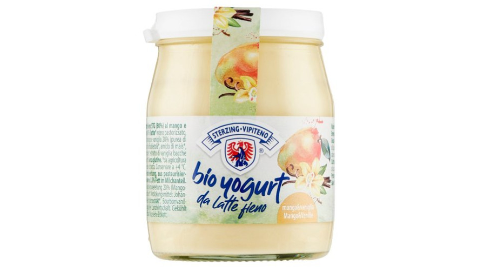 Sterzing Vipiteno bio yogurt da latte fieno mango&vaniglia 150 g