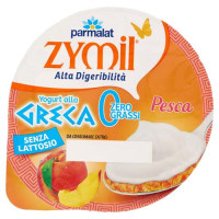 ZYMIL Alta Digeribilità Senza Lattosio Yogurt alla Greca Zero Grassi Pesca 150 g