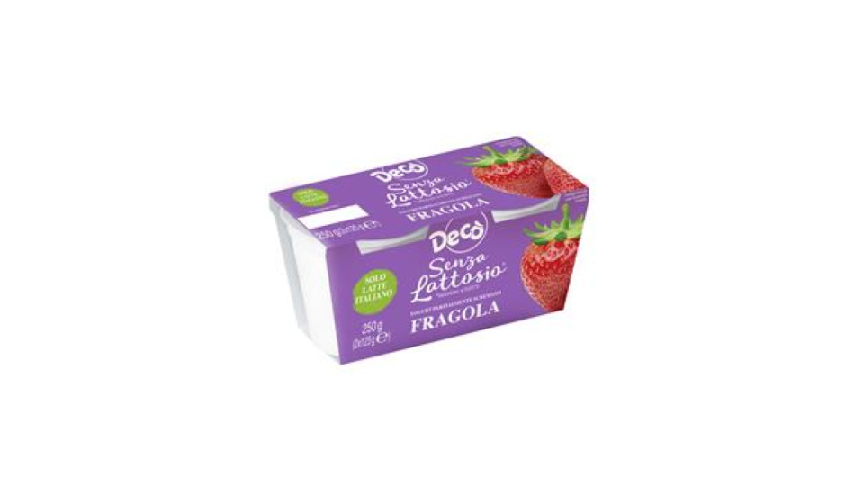 decò senza lattosio yogurt alla fragola