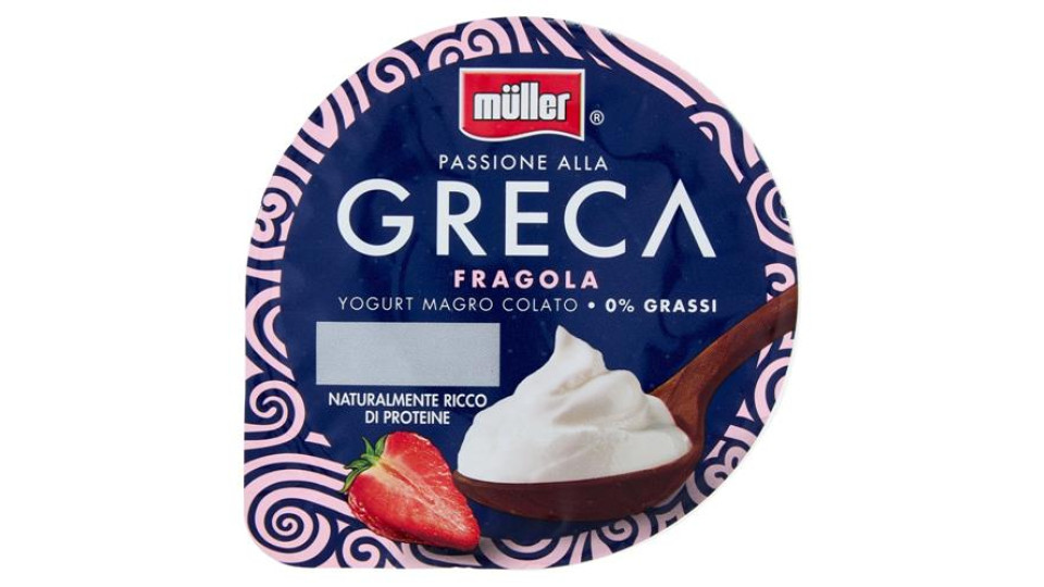 müller Passione alla Greca Yogurt Magro Colato Fragola 150 g