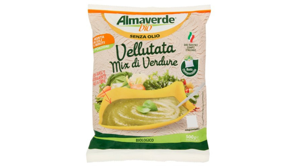 Almaverde bio Vellutata Senza Olio Mix di Verdure Surgelati 500 g