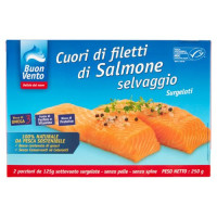 Buon Vento Cuori di filetti di Salmone selvaggio 250 g