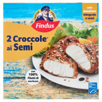 Capitan Findus 2 Croccole ai Semi con 100% Filetti di Merluzzo 200 g