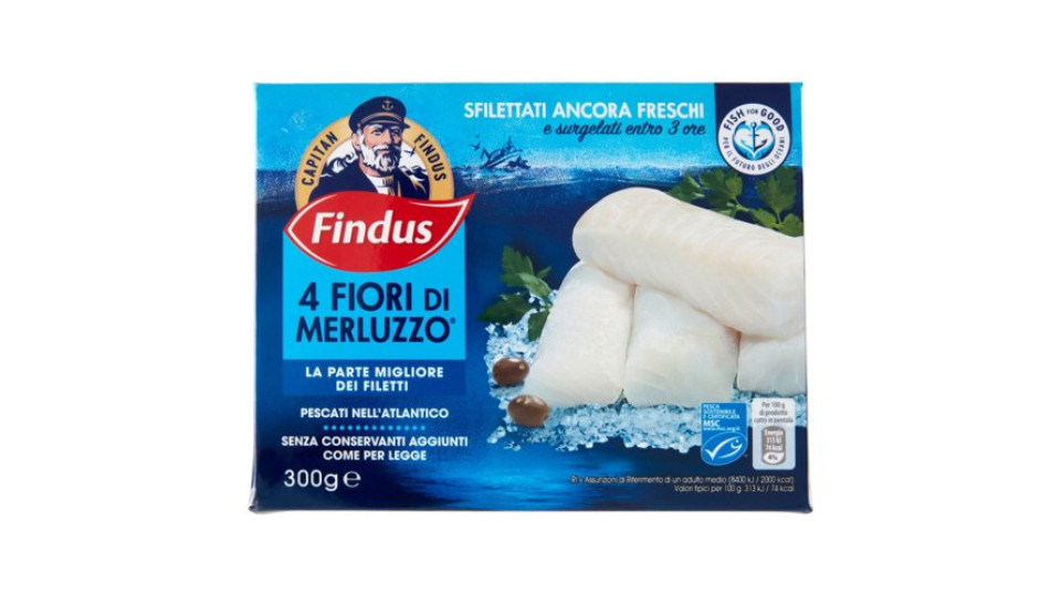 Capitan Findus 4 Fiori di Merluzzo 300 g