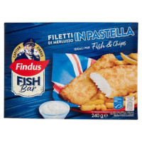 Capitan Findus Fish Bar Filetti di Merluzzo in Pastella 240 g