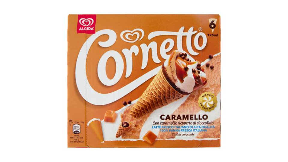 Cornetto Algida Caramello 6 Gelati 450 g