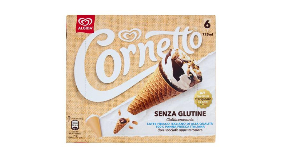 Cornetto Algida Senza Glutine 6 Gelati 450 g