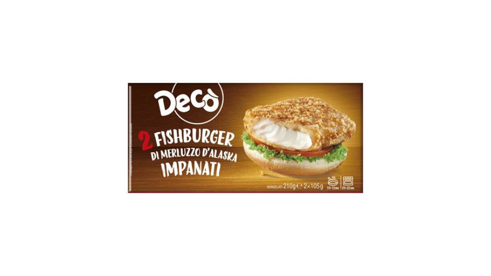 Decò Fishburger merluzzo 210 gr