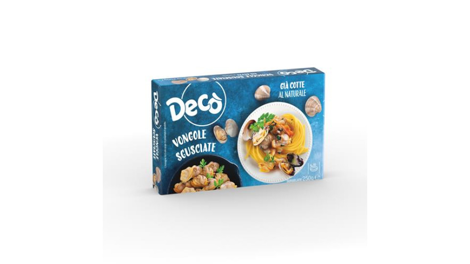 Decò vongole sgusciate cotte e surgelate